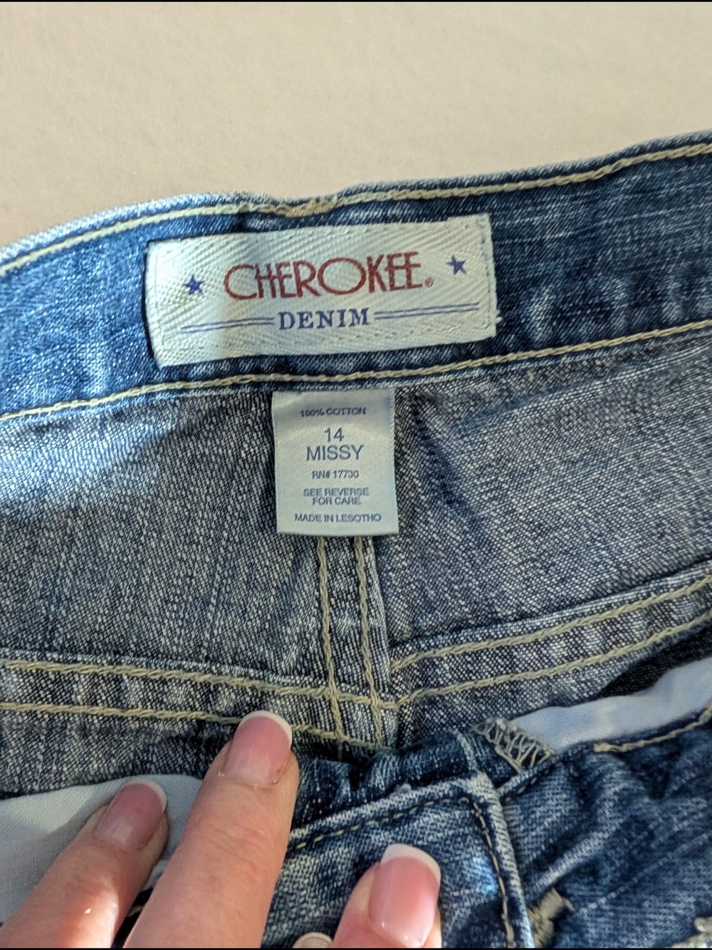 Cherokee Denim‎ Classic Medium Blue Women's Jeans Size 14